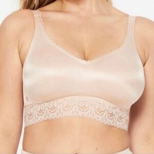 Ruby Ribbon Beige Lace Demiette